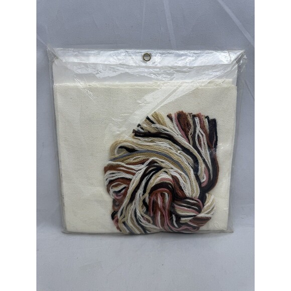 Columbia Minerva CM Crewel Pillow Kit Three Little Kittens 7696 Erica Wilson Cat - Picture 2 of 5